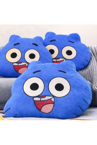 Gumball Peluş Yastık Oyuncak Mavi
