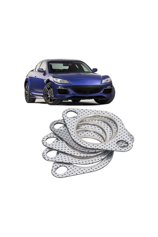 Hombey 5 Adet 2 İnç Alüminyum Folyo Exhaust Flange Gasket - Turbo, Manifold, Boru Uçları İçin Yüksek Sıcaklık Dayanıklı, Ekolik Montaj