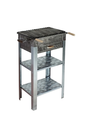 Metehan MTH-95 Çekmeceli - Lama Izgaralı Battal Boy Mangal