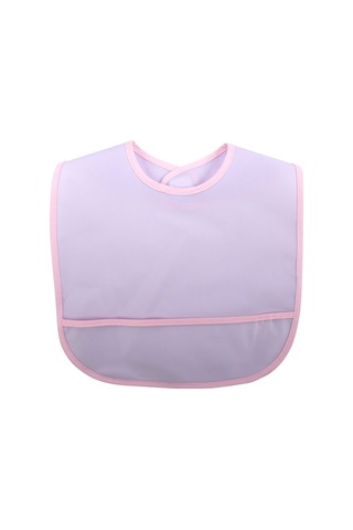 Kız Bebek Lila Pembe Su Geçirmez Mama Önlük 0-18 Ay Çok Renkli