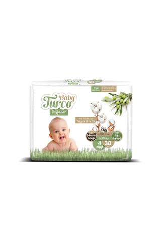 Baby Turco Doğadan Bebek Bezi 4 Numara Maxi 30 Adet