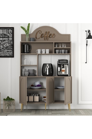 Lyon Kahve Köşesi 120cm - Atlas / Altın