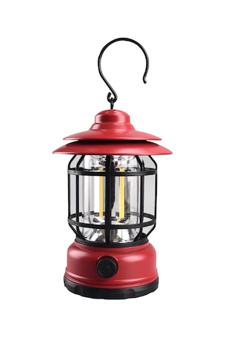 Yuntech01 Kırmızı Şarjlı Gönüllü Feneri - Dışarıda Acil Durumlar İçin Çadır Feneri, Taşınabilir Ev Ve Kamp Işığı Çok Renkli