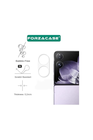 Forzacase Xiaomi Mix Flip İle Uyumlu Kamera Lens Koruyucu Cam Filmi - Fc378 Şeffaf