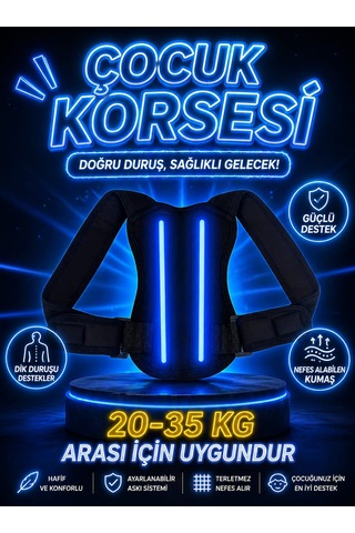 Uydee Çocuk Dik Duruş Korsesi Kamburluk Önleyici Omuz Sırt Destekleyici Postür Düzeltici Ortopedik Korse Çocuk Omurga Destek Korsesi Çocuk Kamburluk Korsesi Çocuk Dik Duruş Korsesi Kamburluk Önleyici Omuz Sırt Destekleyici Postür Düzeltici