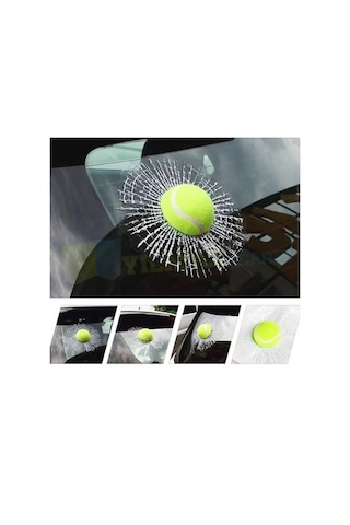 Cam Kırık Tenis Topu Oto Sticker Araba Etiket Yapıştırma 3D