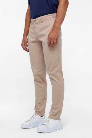 Süvari Bej Regular Armürlü Pantolon