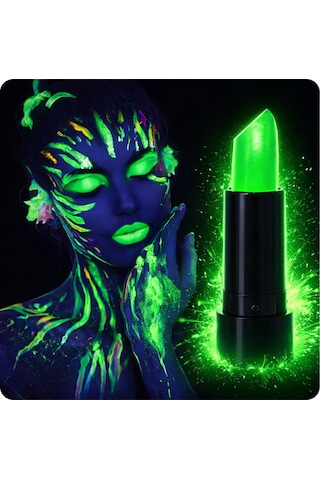 Uv Neon Yeşil Ruj Karanlıkta Parlayan Makyaj Boyası - Evori-874148 Uv Neon Yeşil Ruj Karanlıkta Parlayan Makyaj Boyası - Evori-874148