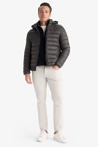 Defacto Su Geçirmez Slim Fit Dar Kesim Kapüşonlu Fermuarlı Şişme Mont N4661az25aukh412 Haki