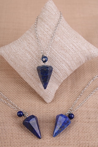Lapis Lazuli Doğal Taş Pandül - Sarkaç 93912064 Mavi