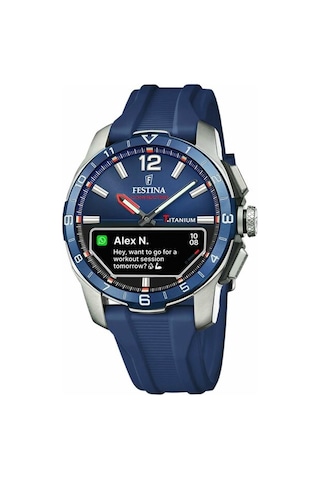 Festına F23000/1 Connected D Blue Erkek Kol Saati Gri - Lacivert