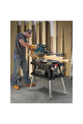 Keter K17182239 Master Pro Portatif Çalışma Tezgahı