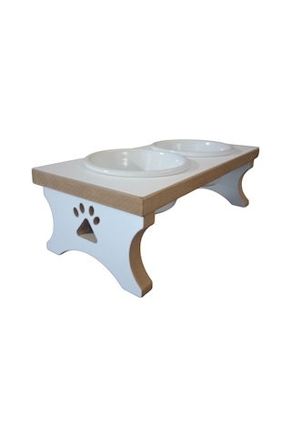 Realwood Seramik Kaseli Kedi Köpek Mama Su Kabı Standı 800 ML