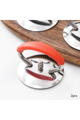 Homyl 2x Evrensel Tencere Kapağı Su Isıtıcıları Kapakları Kırmızı