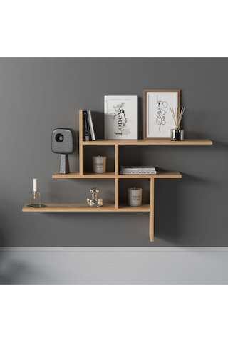 Germen Duvar Rafı Meşe