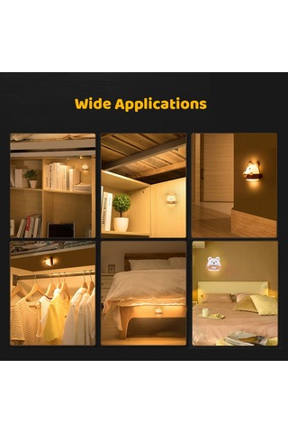 Yifomall Ayı Figürlü Led Gece Lambası - İki Renk Işık Soğuk/sıcak - 10 Seviye Parlaklık - Uzaktan Kumanda - Usb Şarjlı 1600mah Pil Sari