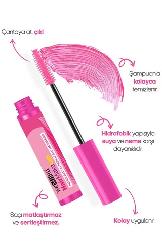 Pembe Balyaj Saç Maskarası 6 Ml