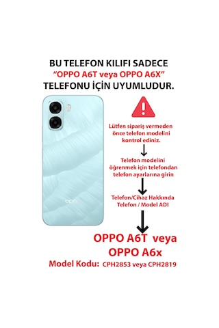 Oppo A6t - A6x Uyumlu Çiçekli Ördek Baskılı Silikon Kılıf