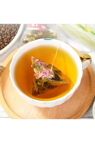 Hangfox Karpuz, Lotus Yaprağı, Gül Ve Enginar Tohumu Karışımı Otopatik Çay 20 Adet Triyot Poşet 6g X 20 Paket Toplam 120g Hızlı Demleme Soğuk/hot İçim Pratik Ve Sağlıklı