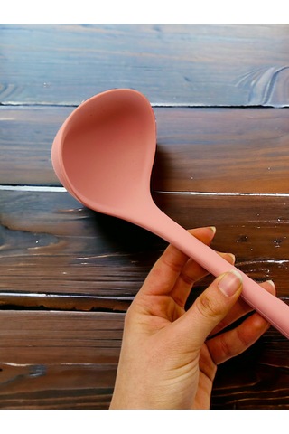 Sert Uçlu Isıya Dayanıklı Silikon Kepçe Kaşık Seti 28/22/20cm Smn