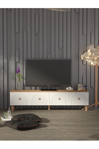 Bohem Tarz 180 Cm 4 Kapaklı Mdf Kapak Tv Ünitesi Model 2