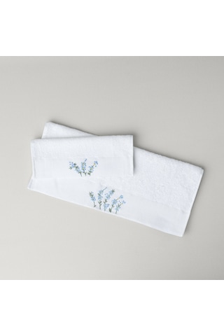 Linens Lunel Bambu 50x85 Cm Yüz Havlusu Beyaz Beyaz