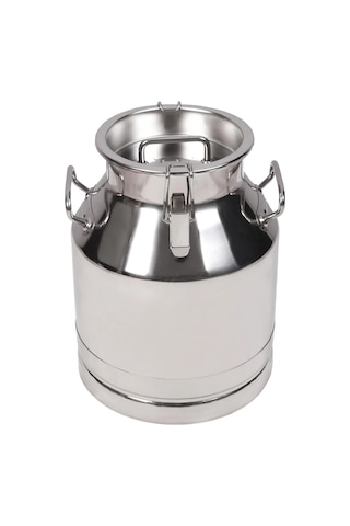 Melasty Süt Sağma Makinesi Paslanmaz Süt Güğümü 30 Litre İki Kulplu Kapaklı Ø208 Mm Geniş Ağız -1727