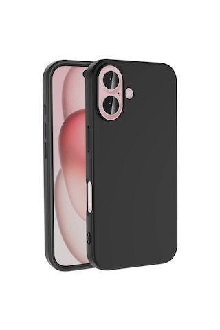 Zore Apple Uyumlu iPhone 16 Plus Kılıf Msra Lsr Lansman Kapak-siyah Siyah
