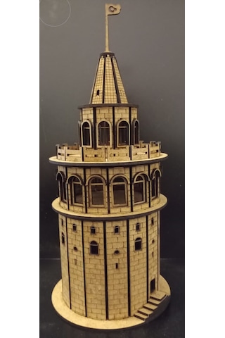 TLR hobi Galata Kulesi Ahşap Maket
