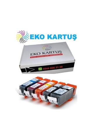 Eko Kartuş Canon Pixma İX-6850 5 Renk 550-551XL Uyumlu Kartuş,