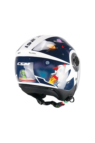 Cgm 261S Mını Space Çocuk Kaskı Lacivert Beyaz