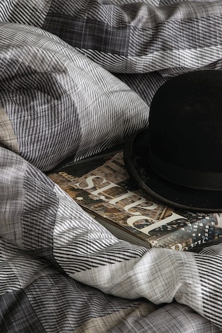 Dunloe Black 210 Tc 83 Tel Dijital Pamuk Saten Nevresim Takımı Çift Kişilik Çok Renkli