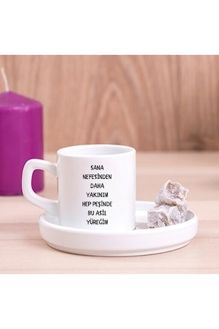Kişiye Özel Anne Çocuk Türk Kahvesi Fincanı