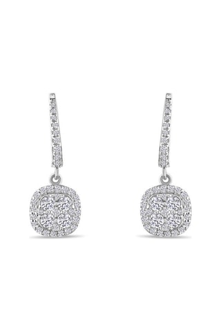 0.90 Karat Fantezi Pırlanta Küpe - Hrd Sertifikalı