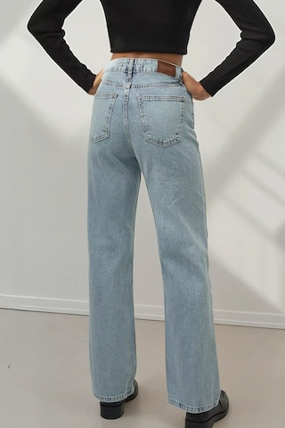 Hiccup Straight Fit Jeans Açık Mavi Denim