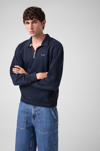 Guess Guess Jeans Yarım Fermuarlı Erkek Sweatshirt M6bq04k5405 Lacivert