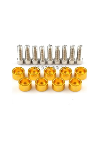 Gold Sarı Renkli Jdm Vida Pul Seti 10 Adet