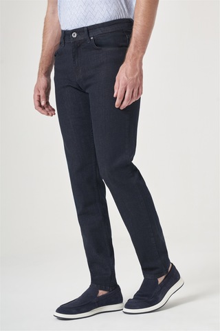 İmza Lacivert 5 Cep Slim Fit Pamuklu Denim Pantolon 1023260164