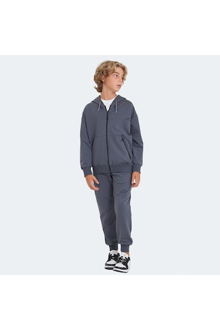 Slazenger LOCAL IN Unisex Çocuk Eşofman Takımı Koyu Gri