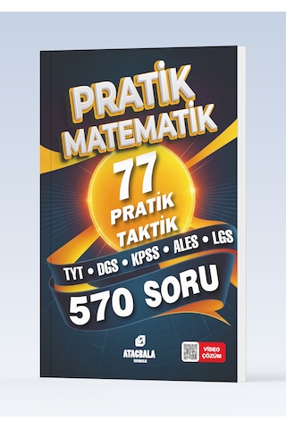Pratik Matematik 77 Pratik Taktik Tyt-dgs-kpss-ales-ags-lgs Atacbala Yayıncılık