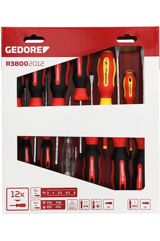 Gedore Red R38002012 Tornavida Takımı 12 Parça 3301273
