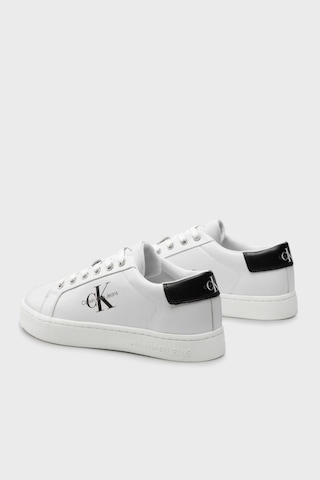 Calvin Klein Erkek Hakiki Deri Beyaz Sneaker Beyaz