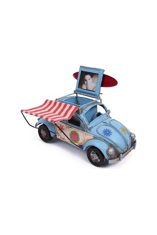 Dekoratif Metal Araba Tenteli - Çerçeveli Ve Kalemlik