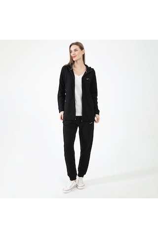 Joma 6231305-siyah Kadın Önden Fermuarlı Sweat