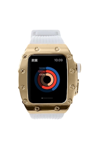 Goocamp Watch 7 45mm Uyumlu Krd-65 Kordon-siyah-rose Gold