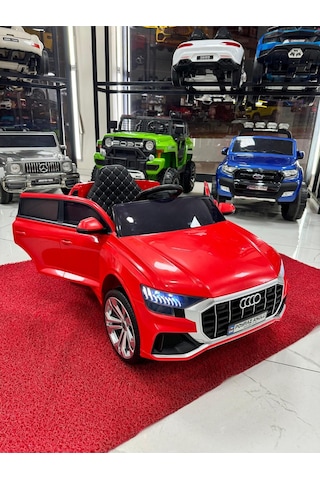 Audi Akülü Araba 12 Volt 0-5 Yaş Kırmızı