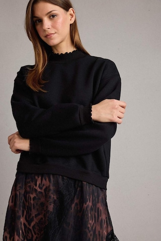 Defacto Bisiklet Yaka Leopar Desenli Sweatshirt G6561ax25wnbk81 Siyah-bk81