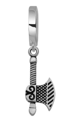 925 Ayar Gümüş Balta Figürlü Tekli Erkek Küpe 1 Adet Bymissmücevherat Gümüş