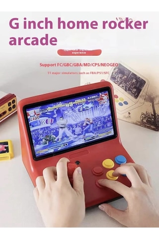 Supreme 9" Game Pad Oyun Konsolu 64gb, 4 Çekirdekli, Hdmı Tv Çıkışlı Çoklu Platform Retro Konsol