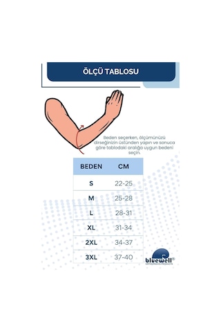 Bluewell Ortopedik Dirseklik / Sporcu Dirsek Destekliği / Örme Elastik Koruyucu / Tenis, Fitness, Voleybol, Antrenman Çok Renkli